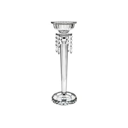 Wedd. Candeliere Vetro Con Cristalli H.49cm