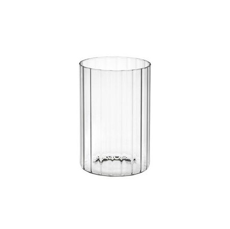 Wedd. Cilindro Rigato Vetro Ottico H15 D10cm
