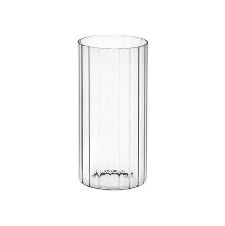 Wedd. Cilindro Rigato Vetro Ottico H20 D10cm