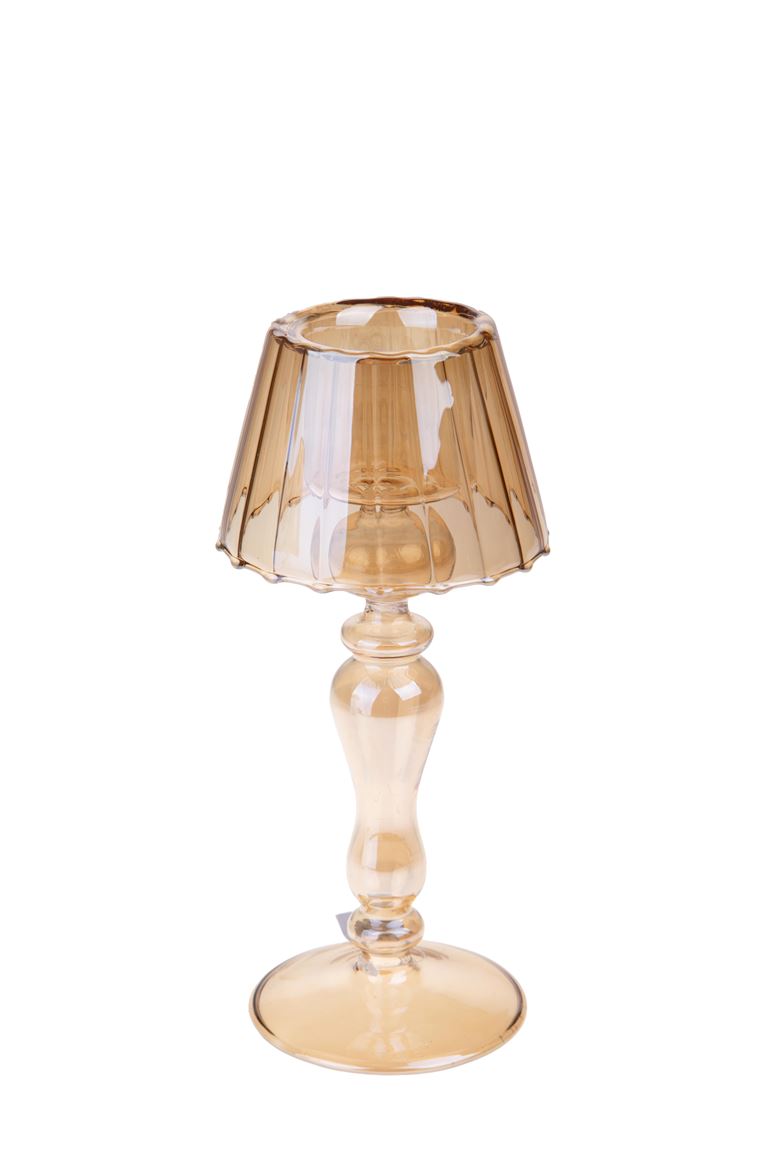 Wedd. P.candela Abatjour D.9h.21cm - Amber