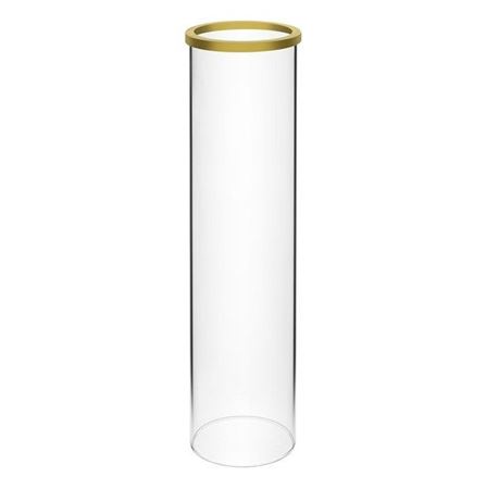 Wedd. Parafiamma Con Bordo Oro H.30 D.7cm