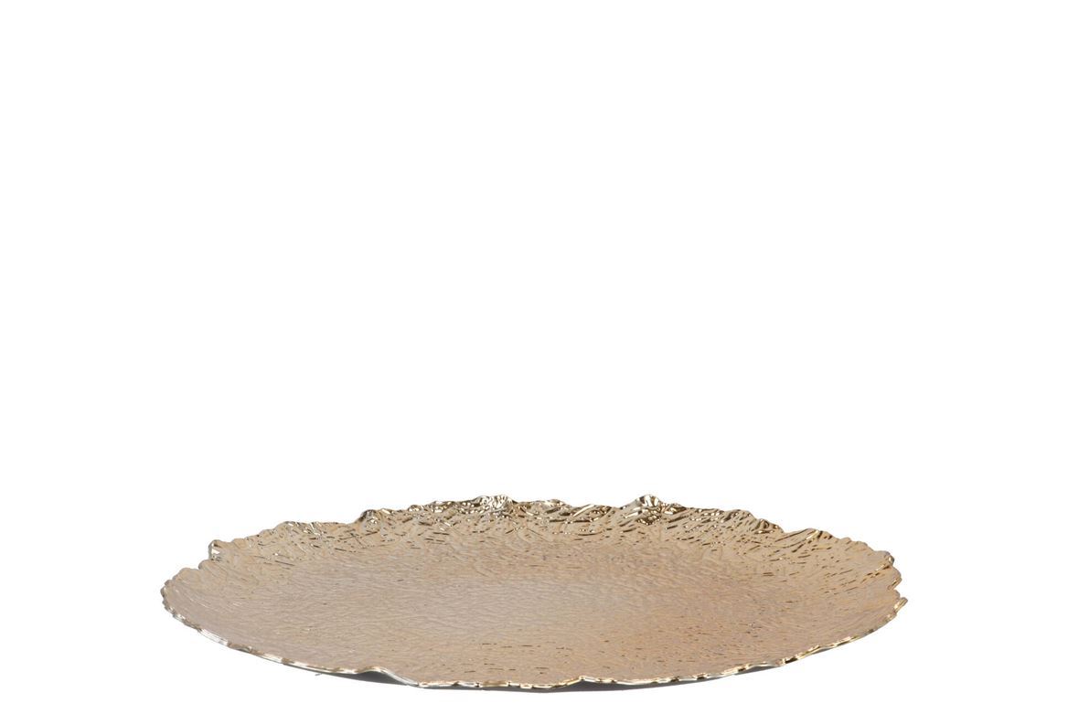 Wedd. Piatto D.33cm Melamine Antique Gold
