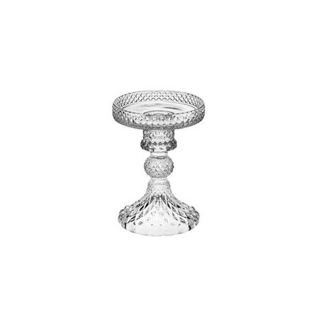 Wedd. Portacandela Vetro D.9 H.11.5cm