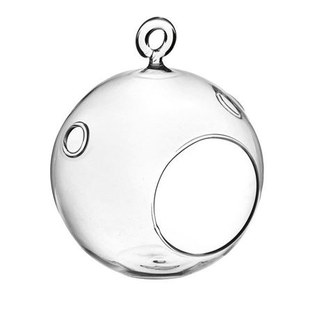 Wedd. Sfera Vetro Da Appendere H21 D20cm