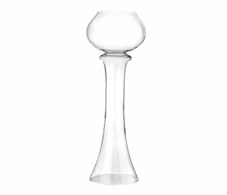 Wedd. Vaso Vetro Amber D30 H101cm