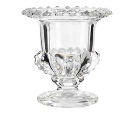 Wedd. Vaso Vetro Coppa Con Piede D20 H26cm
