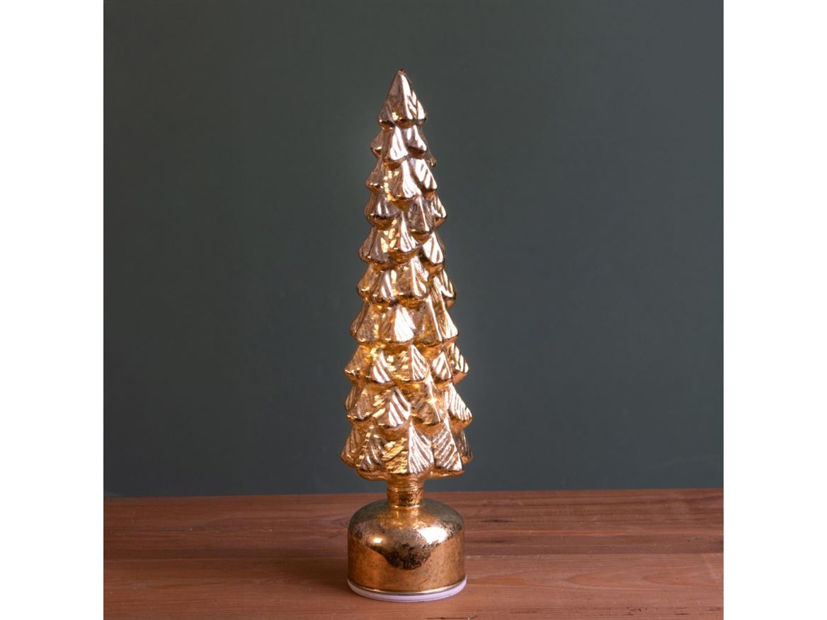 .xmas. Albero Natale Led Rolling H.36,5 Cm - Gold