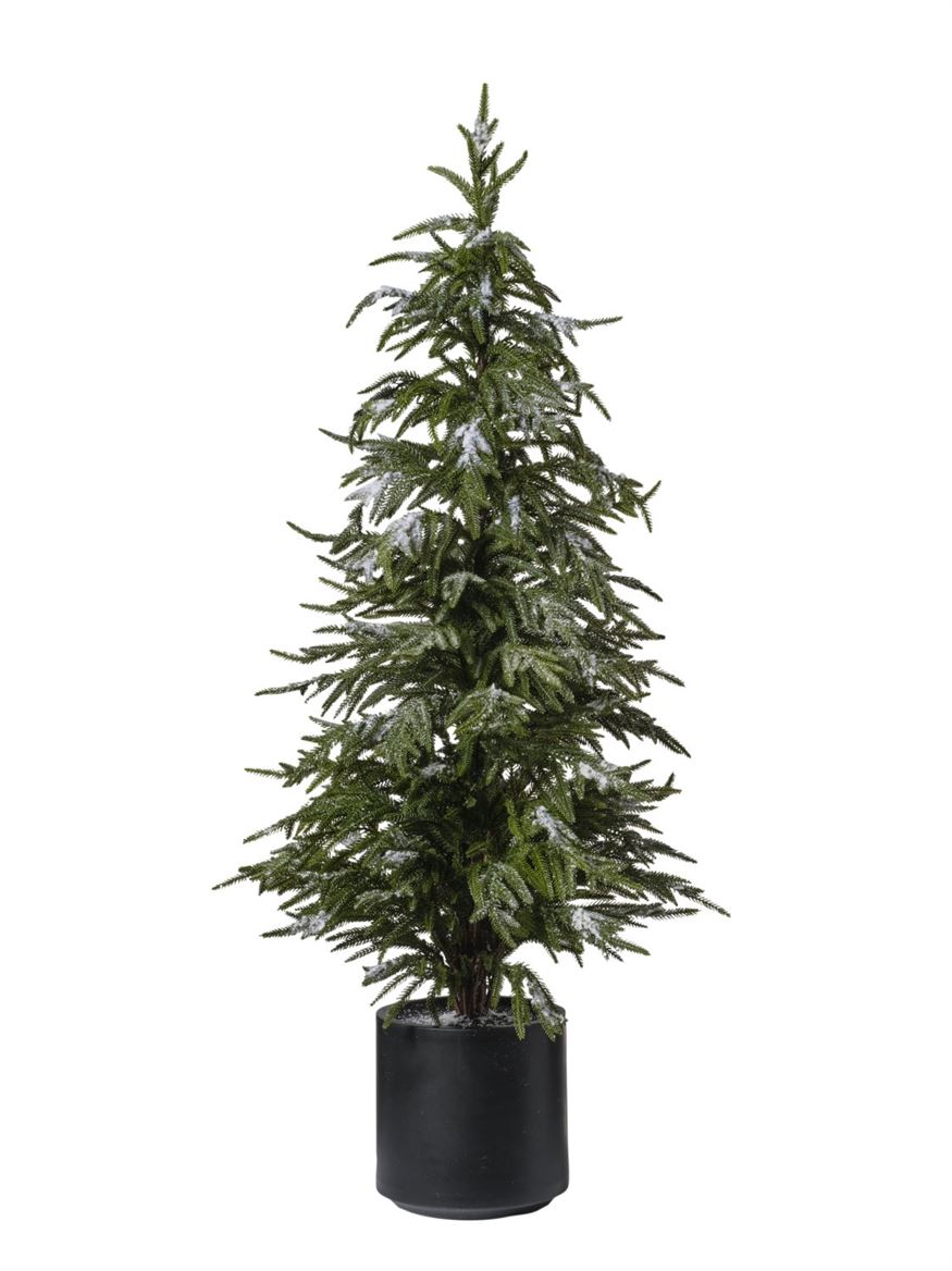 .xmas. Albero Pino Con Neve H.127 Cm
