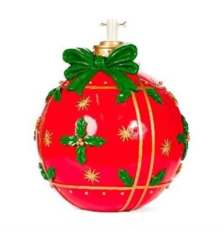 .xmas. Base Albero Sfera Fiocco Rosso 51x51x61cm