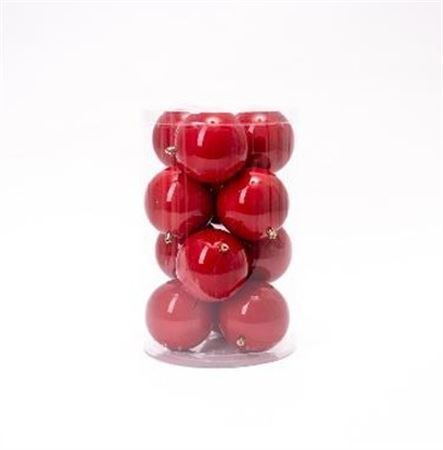 .xmas. Box 16 Sfere D.8cm - Rosso