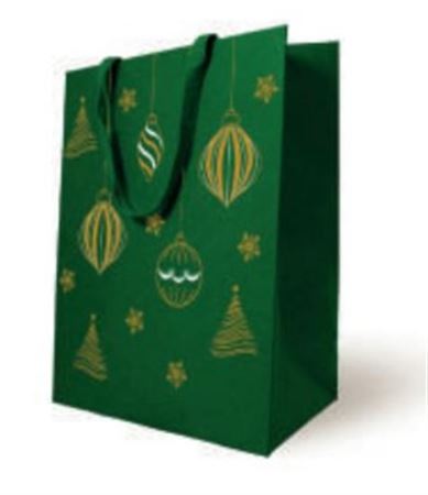 .xmas. Buste Eclatant 25x13h33cm 10pz - Verde