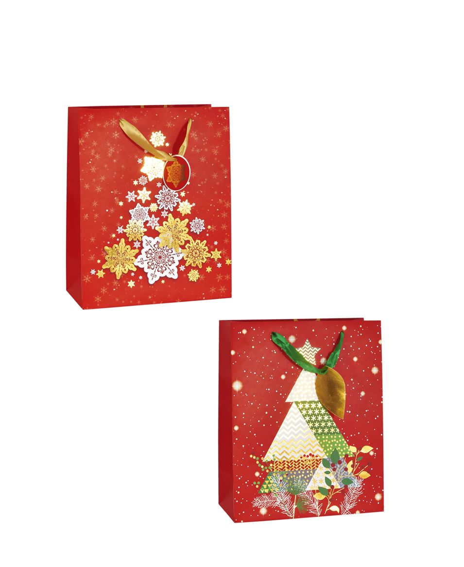 .xmas. Buste Red Pine Large 26x13x32.5cm Mix- 18pz