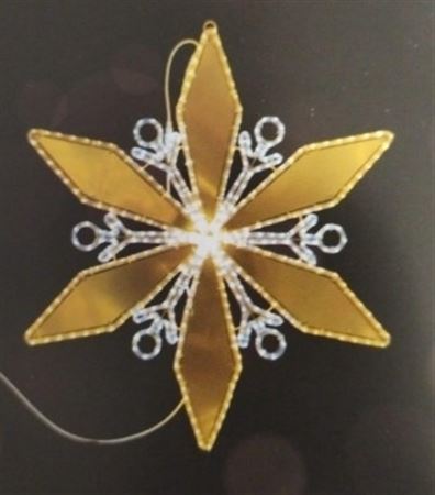 .xmas. Fiore Led Bianco Caldo E Freddo 85x98cm