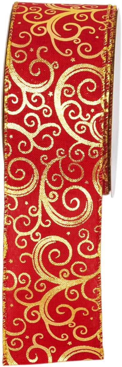 .xmas. Nastri Oslo Red Mm63 X 10m - Fantasia 3