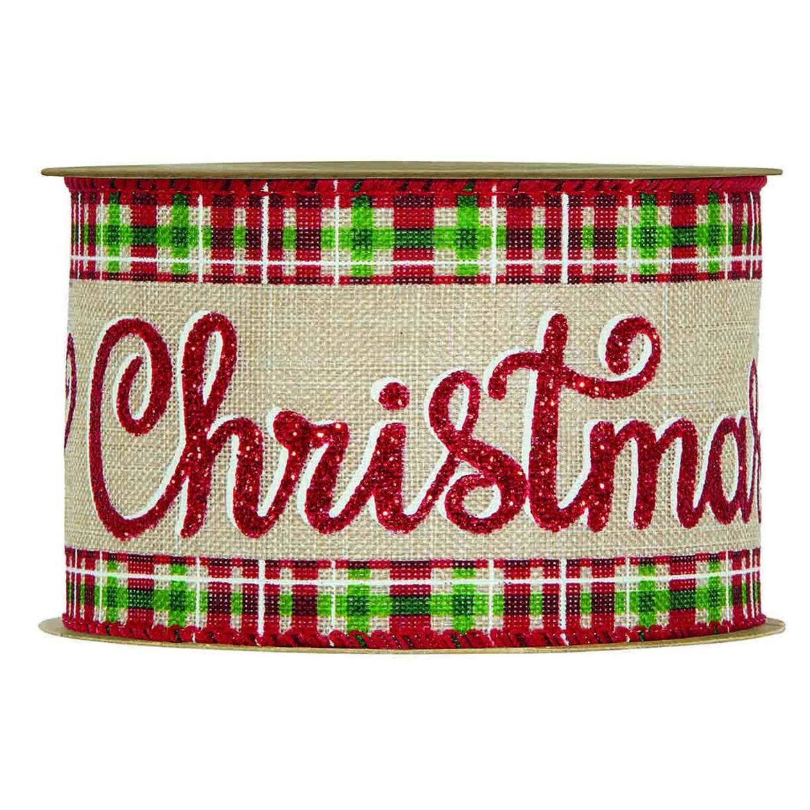 .xmas. Nastri Scottish Merry Xmas Mm63x10mt