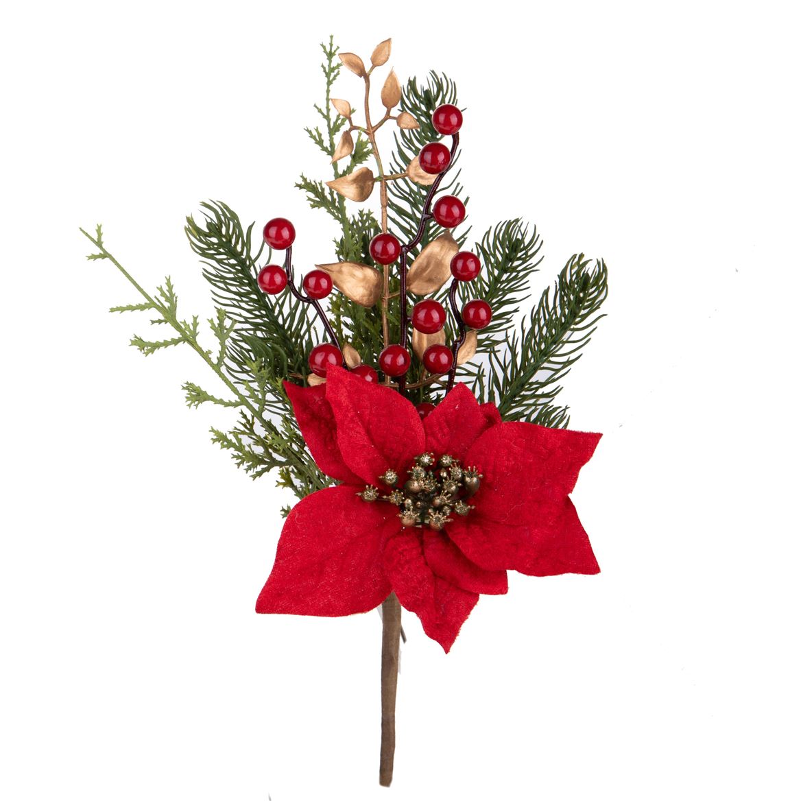 .xmas. Pick Stella Natale 34cm - Red