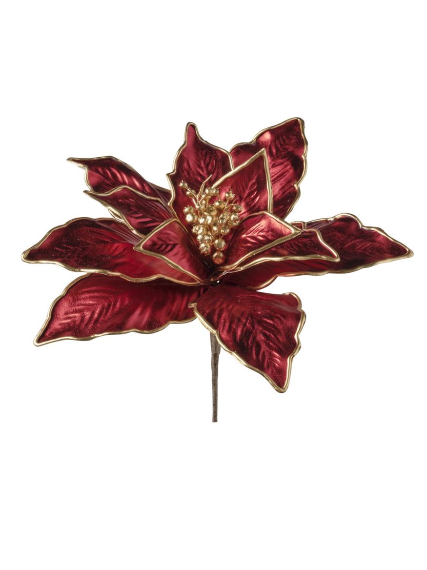 .xmas. Rametto Poinsettia Cm28 - Red