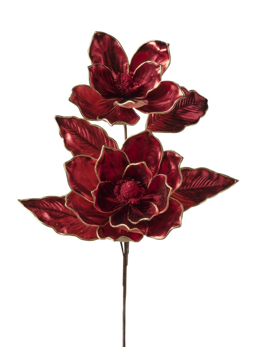 .xmas. Ramo Magnolia X2 Cm86 - Red