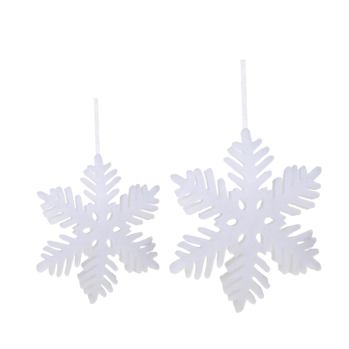.xmas. Set 2 Fiocchi Neve 25-30 Cm