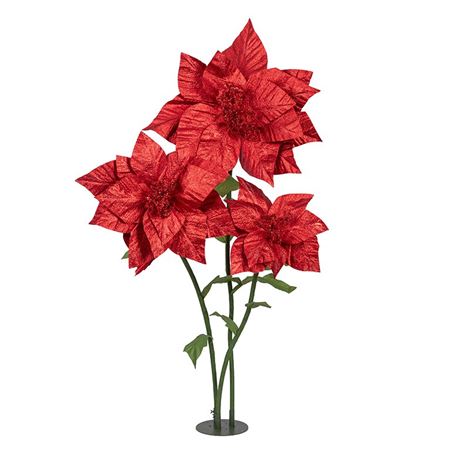 .xmas. Set3 Stelle Natale Gigante Red D.80 H.180cm
