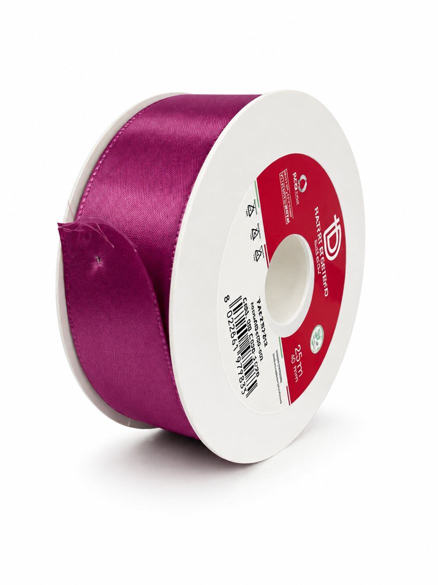 Nastri. Taffetas Mm40x50mt Prugna (08)