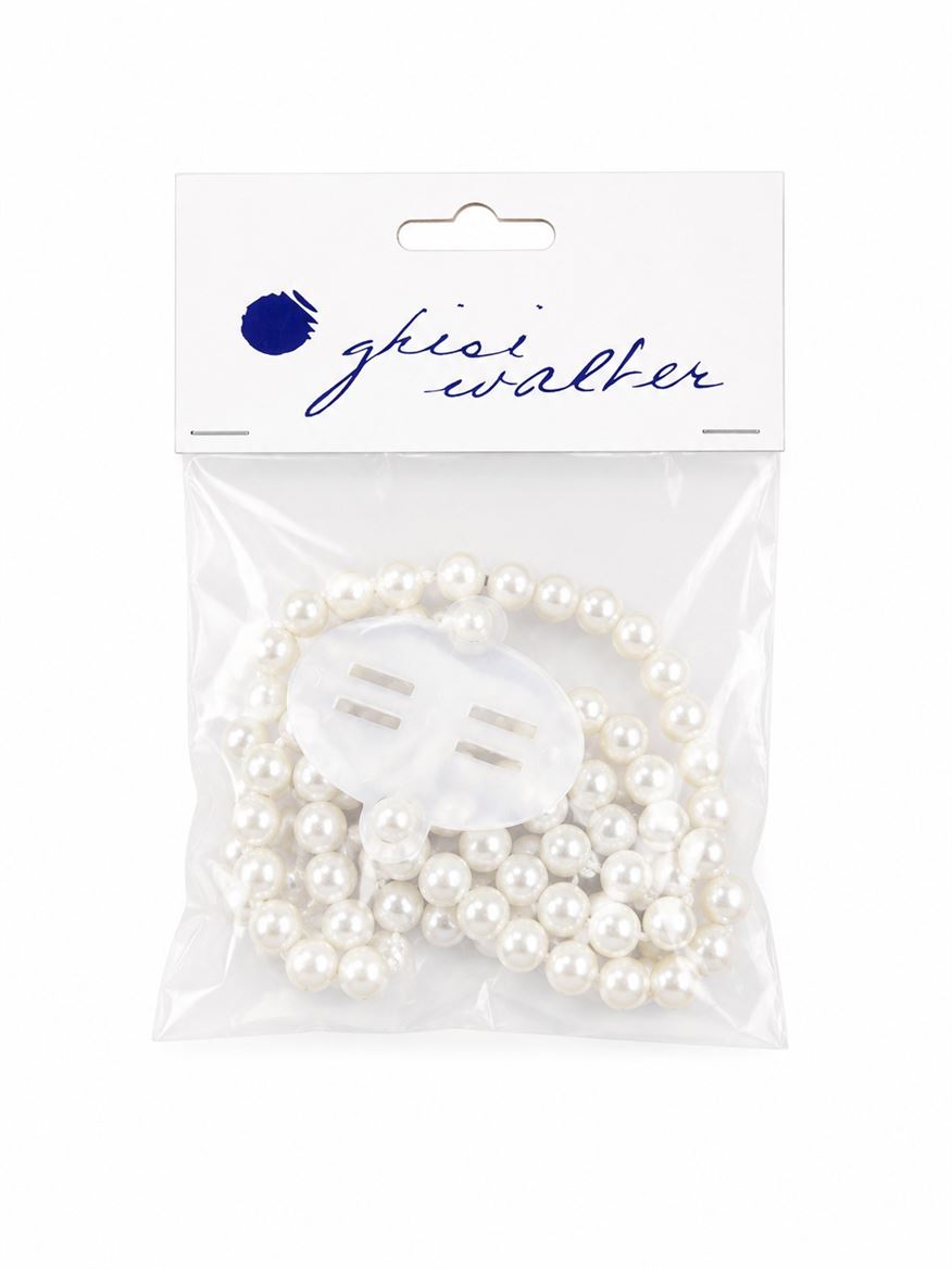 Wedd. Braccialetto Perline Bianco - 2pz