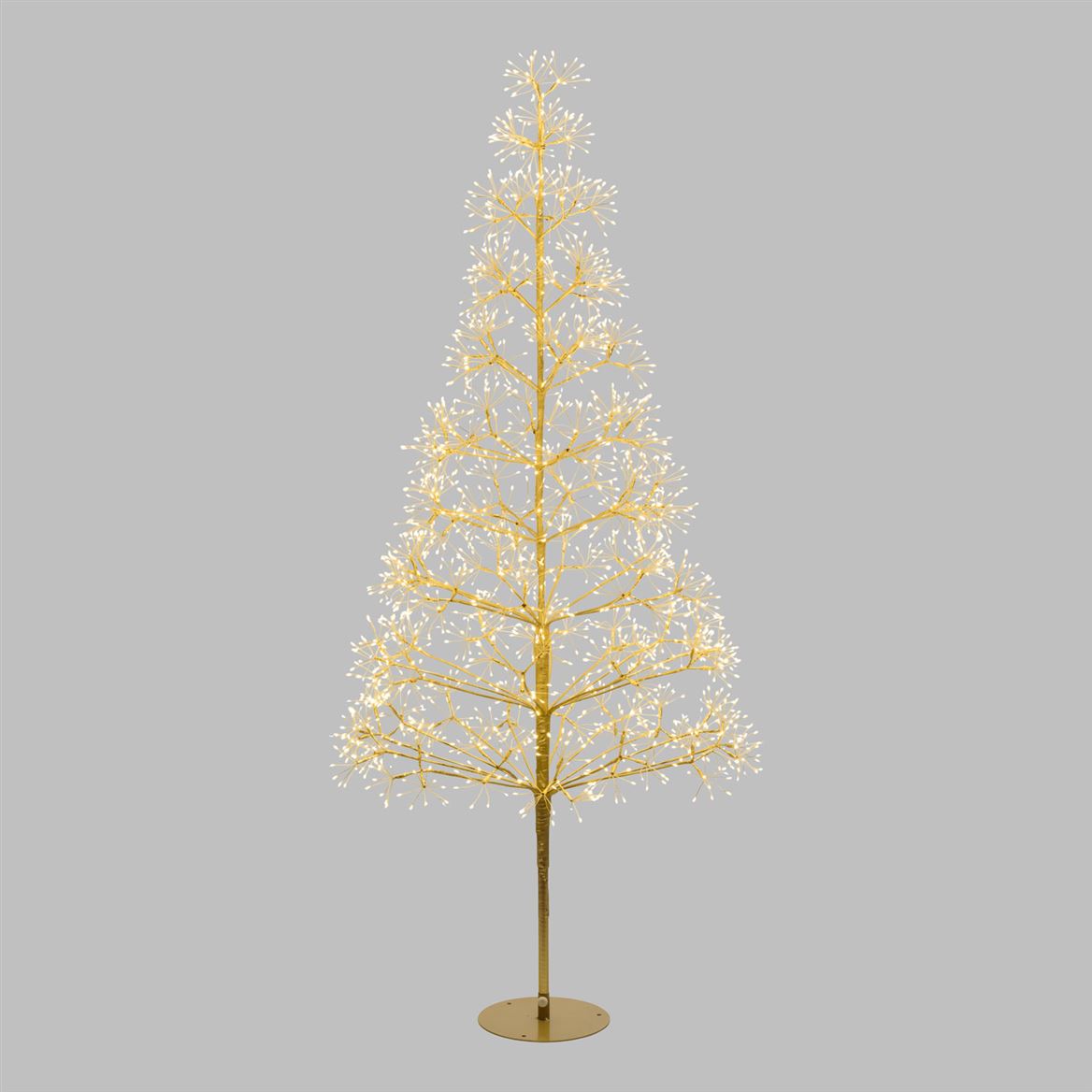 Xmas. Albero Conico Champagne H180cm 2100 Microled