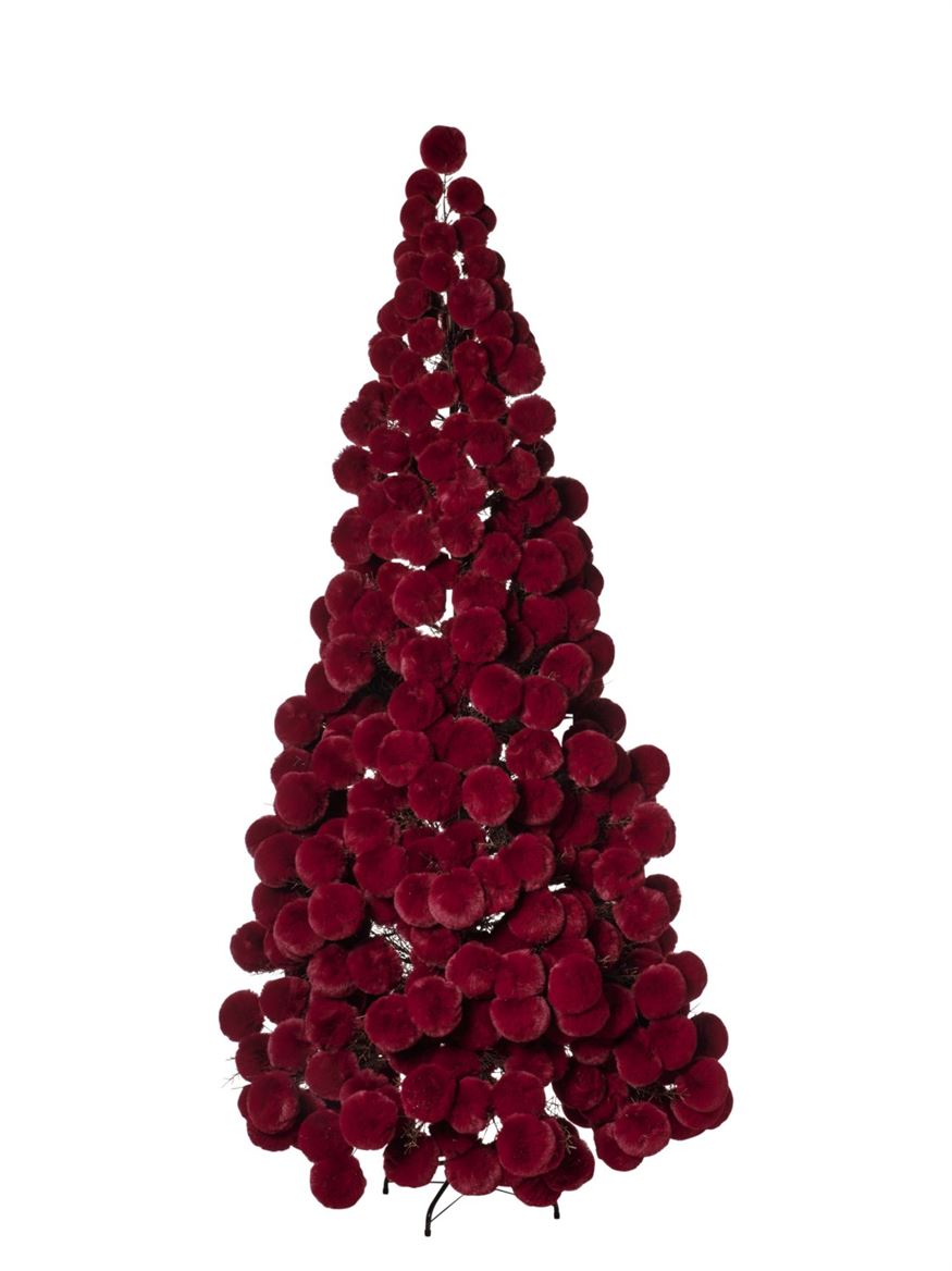 Xmas. Albero Pelouche H240cm - Burgundy