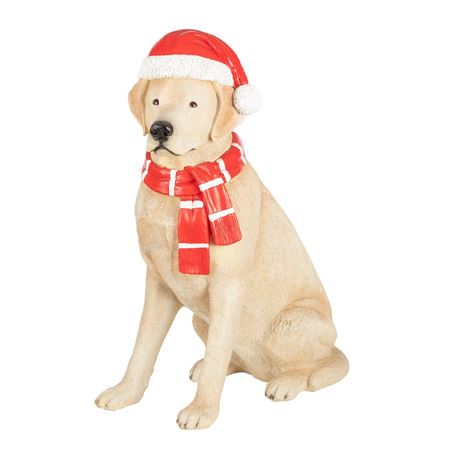Xmas. Cane Labrador Natalizio 56x32h67cm