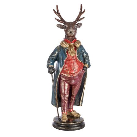 Xmas. Cervo Elegante Resina 23x18h.66cm