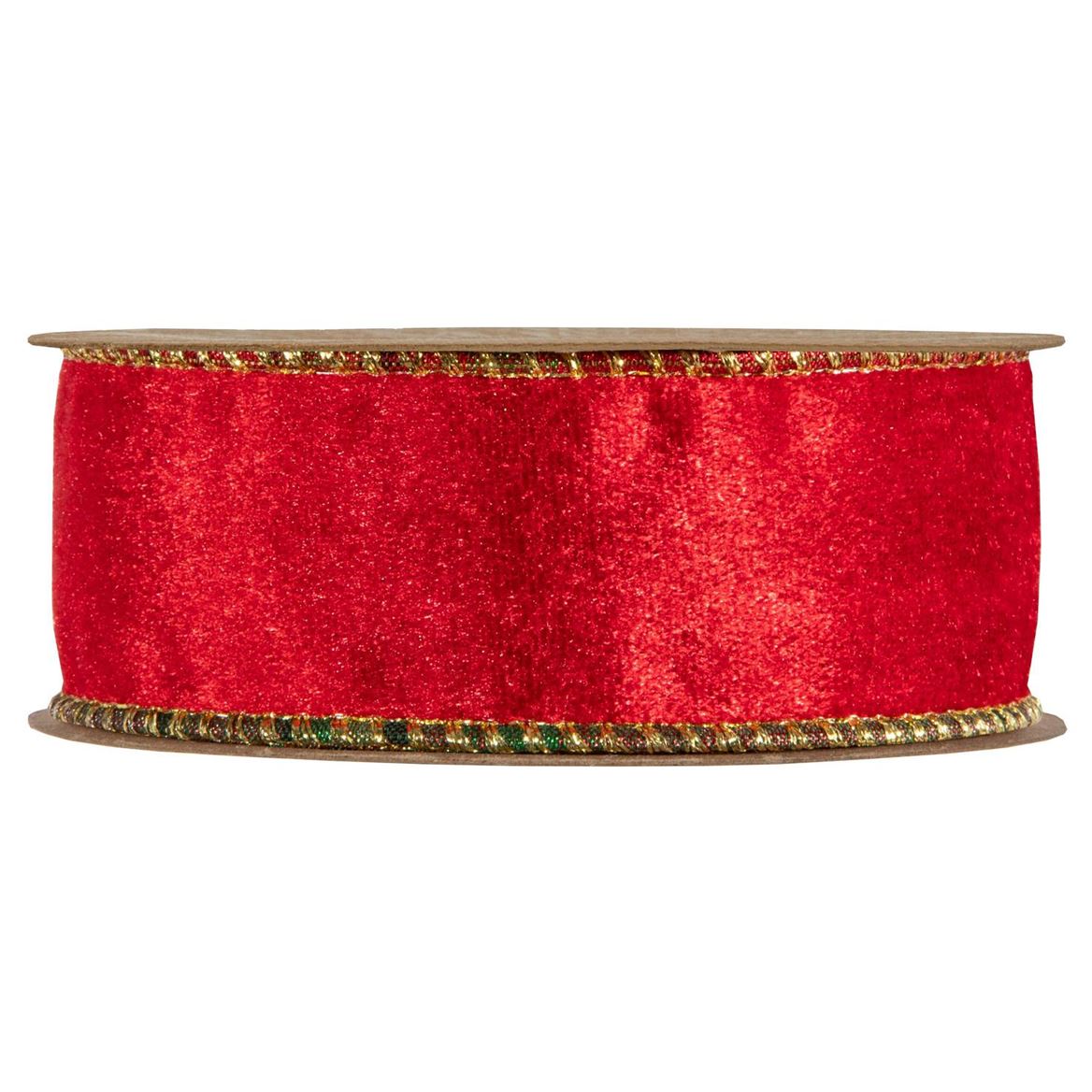 Xmas. Nastri Tartan Double Sides Mm40x10m - Red