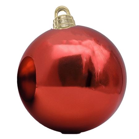 Xmas. Box Sfera Lucida 20cm - Rosso