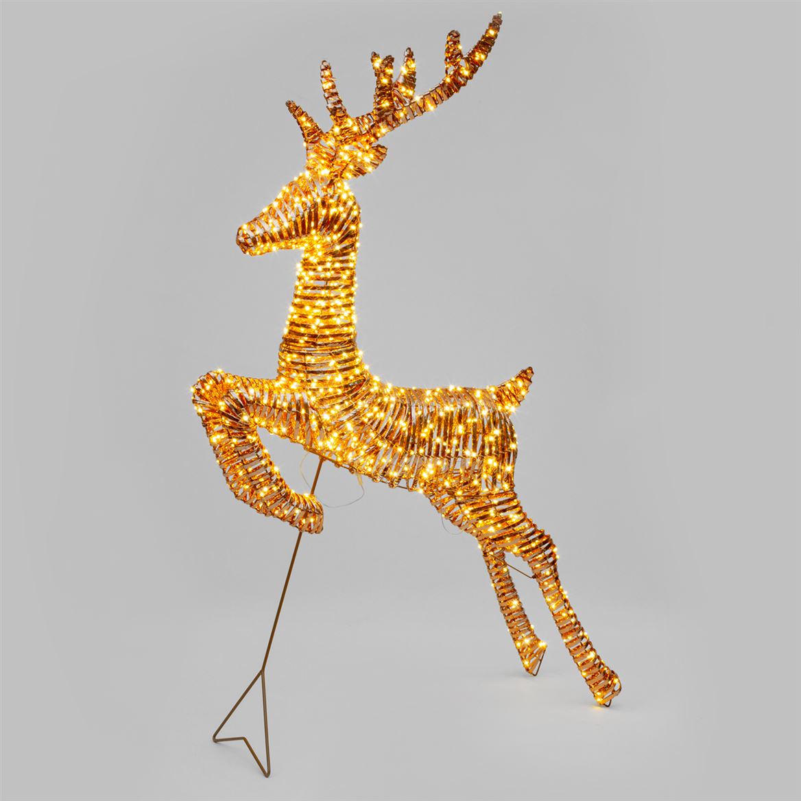 Xmas. Renna H130cm Rgx Rose Gold 960 Microled