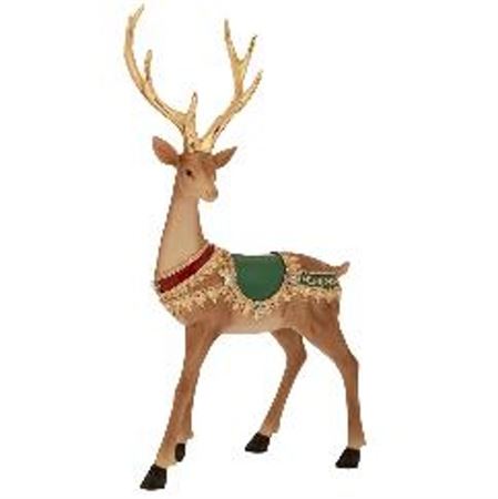 Xmas. Renna In Resina 21x9x37cm - Green