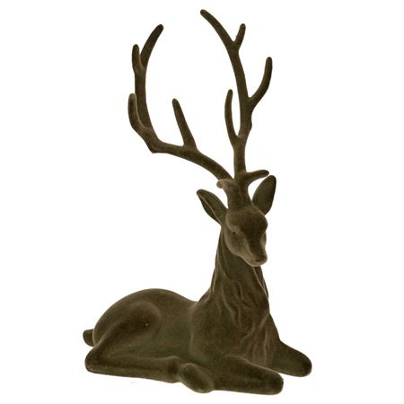 Xmas. Renna Seduta Flock 37x60cm - Green