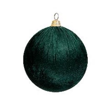 Xmas. Box Sfera Velluto D.15cm - Green
