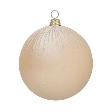 Xmas. Box Sfera Velluto D.30cm - Cream