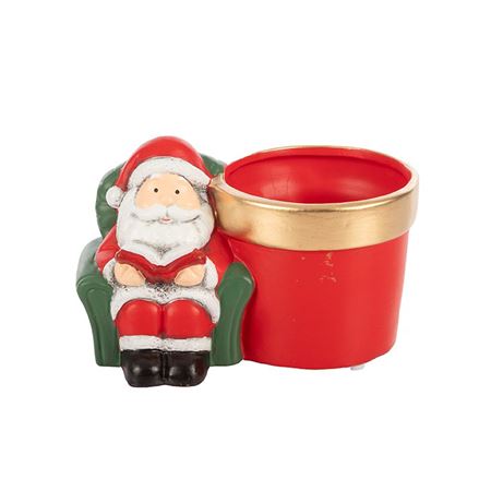 Xmas. Vasi Ceramica. Babbo Seduto 17x12x11cm