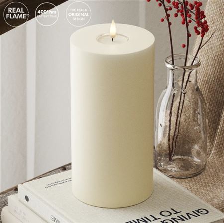 Candele Led. Cero Remote Cont. D.10 H.20cm - Cream