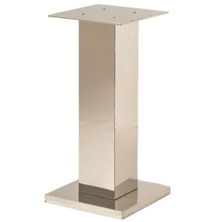 Strutture. Colonna Specchio Quadra Argento H.100cm