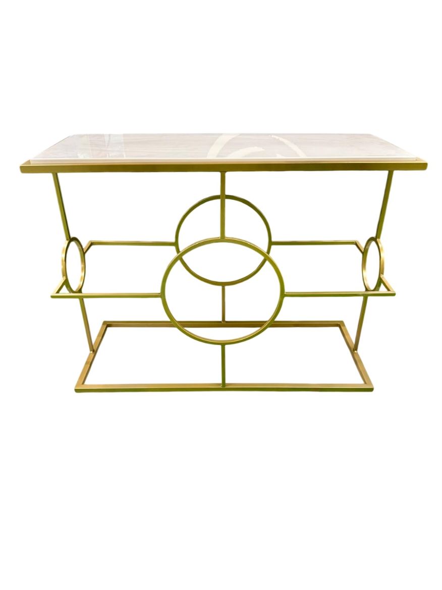 Strutture. Tavolo Consolle 75x100x40cm - Oro
