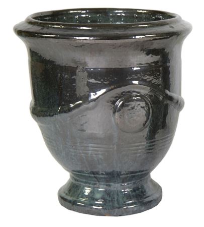 Vasi Ceramica. Glazed Anduze D40 H45cm - Mos Green