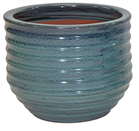 Vasi Ceramica. Glazed Beehive D38 H30cm - M. Green