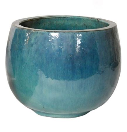 Vasi Ceramica. Glazed Pot Bowl D53 H38cm - Celadon
