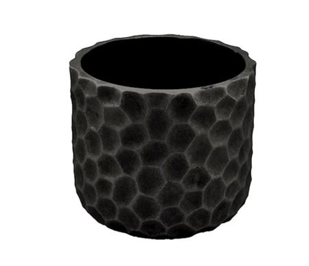 Vasi Ceramica. Matt-black Cement D.13,5 H.12cm