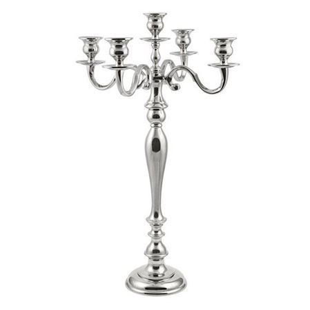 Wedd. Candelabro Alluminio H.59 D.36.5cm