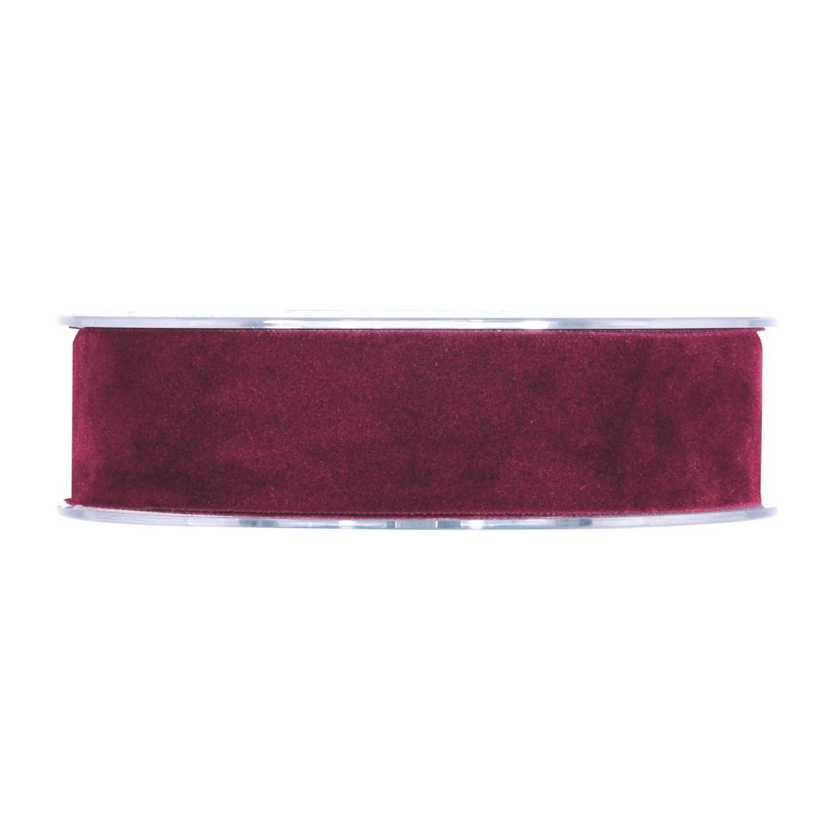 Nastri. Double Velvet Mm25x7mt - Bordeaux