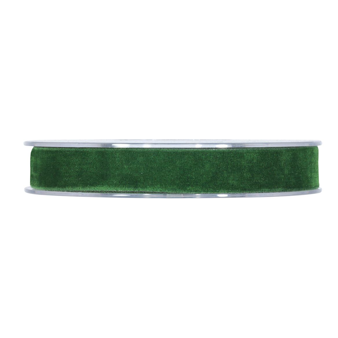 Xmas. Nastri Double Velvet Mm15x7mt - Dark Green