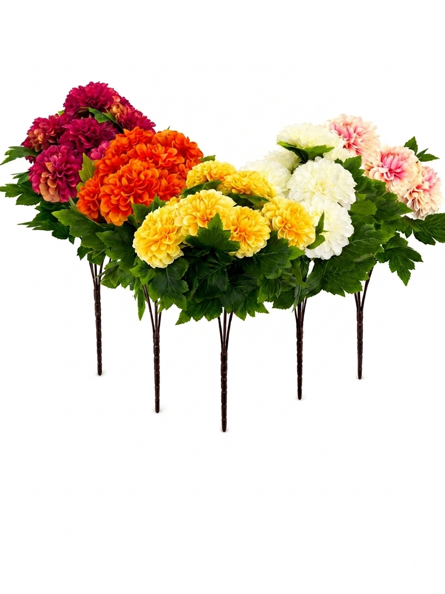Art. Mazzo Marigold Bush X9 49cm- Yellow