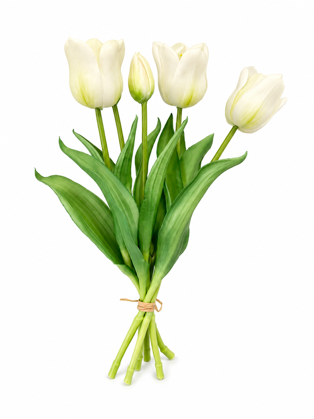Art. Mazzo Tulipani X5 34cm - White